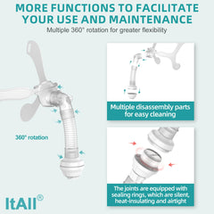 ItAll detachable parts enable easy cleaning and simple maintenance.
