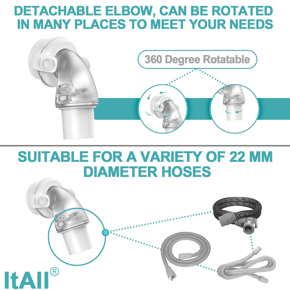 ItAll soft-material headgear closeup showing comfortable fabric and gentle touch