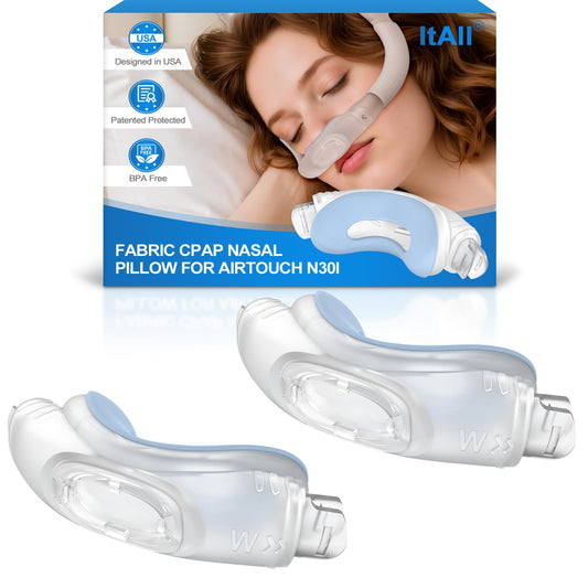 ItAll N30i fabric nasal pillow cushion with cotton wrap for breathable comfort.