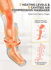 ITCPRL eight-chamber system delivers even leg compression.