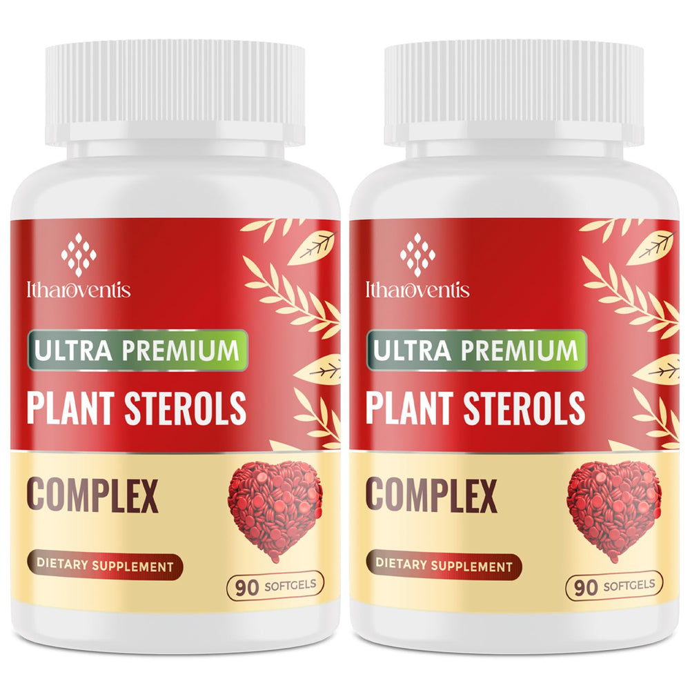 Itharoventis cholesterol softgels bottle front showing label and capsules for daily wellness.