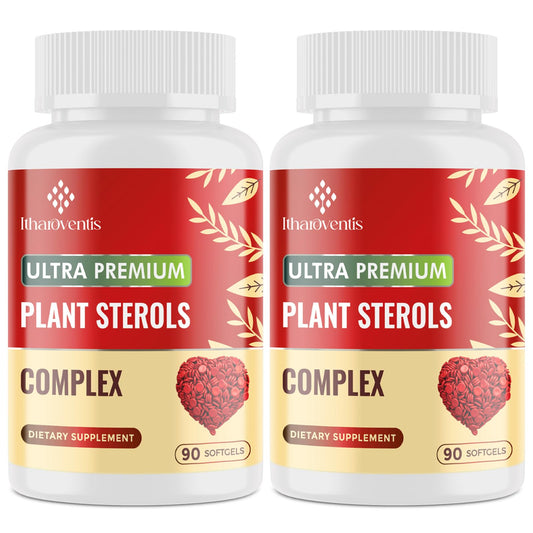 Itharoventis cholesterol softgels bottle front showing label and capsules for daily wellness.
