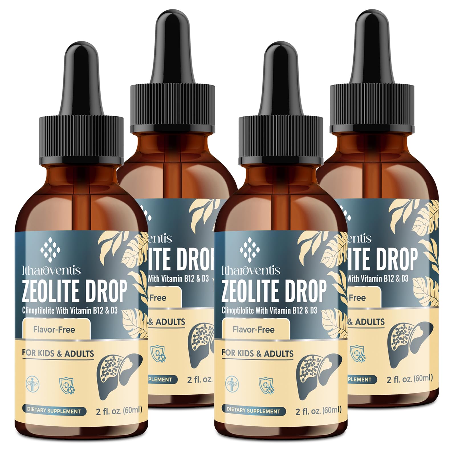 Itharoventis Zeolite Drops bottle for smooth daily use supporting gut balance