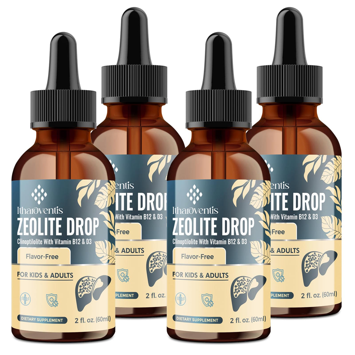 Itharoventis Zeolite Drops bottle for smooth daily use supporting gut balance