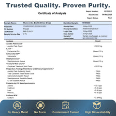 Itharoventis Zeolite Drops ingredients panel notes vegan formulation for daily use