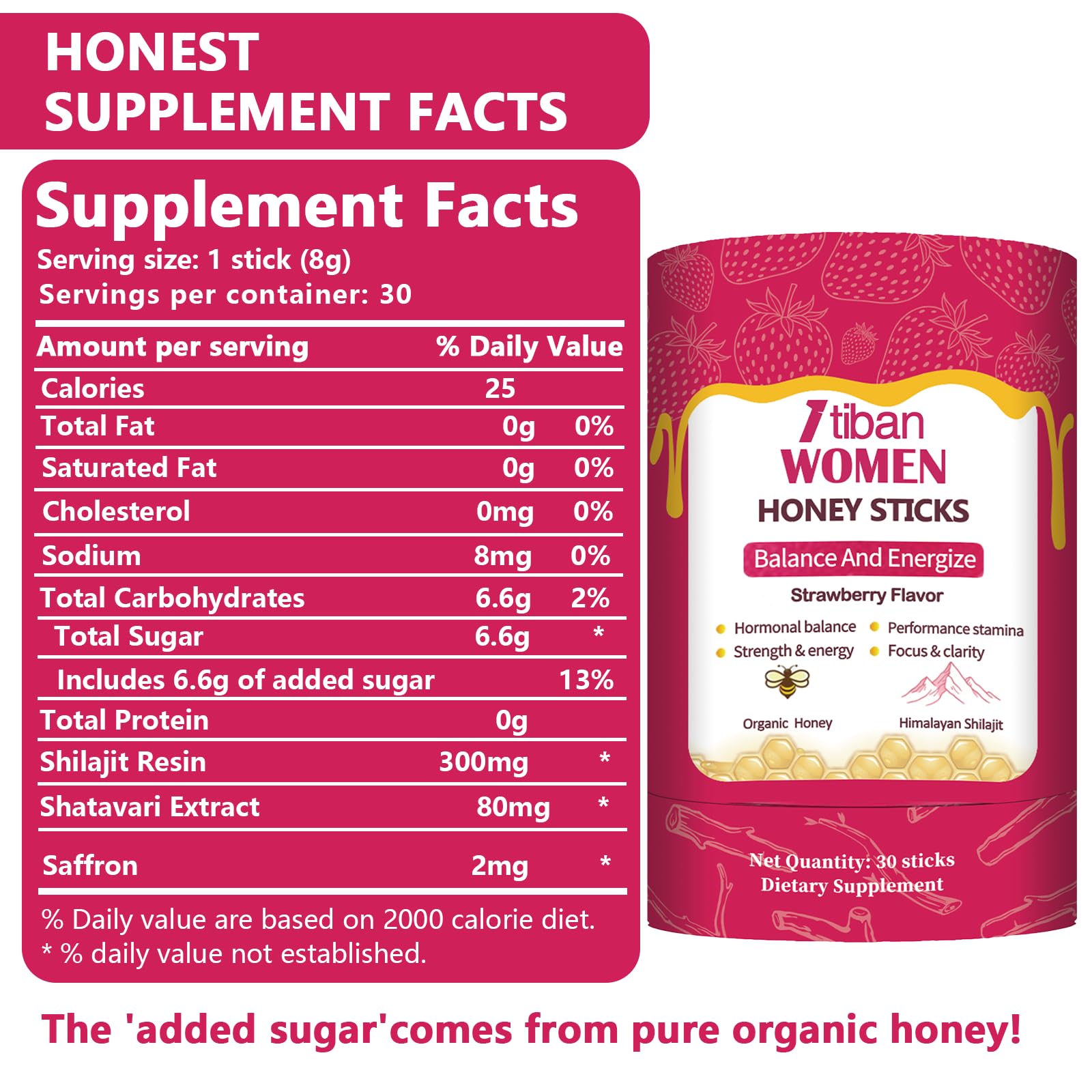 Itiban Shilajit Honey Sticks features 85+ trace minerals for overall wellness.