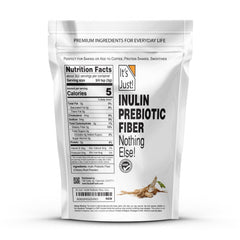 Its Just! chicory root powder tub shows natural fiber for digestion support.