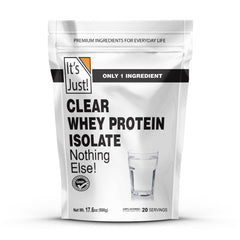 It's Just! Clear Whey Isolate bottle – high-protein daily shake option.