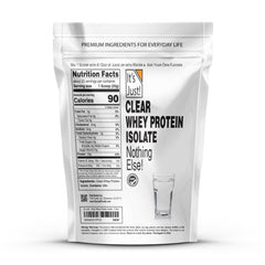 It's Just! Clear Whey Isolate shake glass – quick, refreshing protein drink.