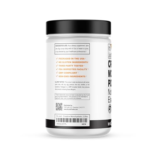 It's Just! micronized creatine monohydrate dissolves quickly for better mixability