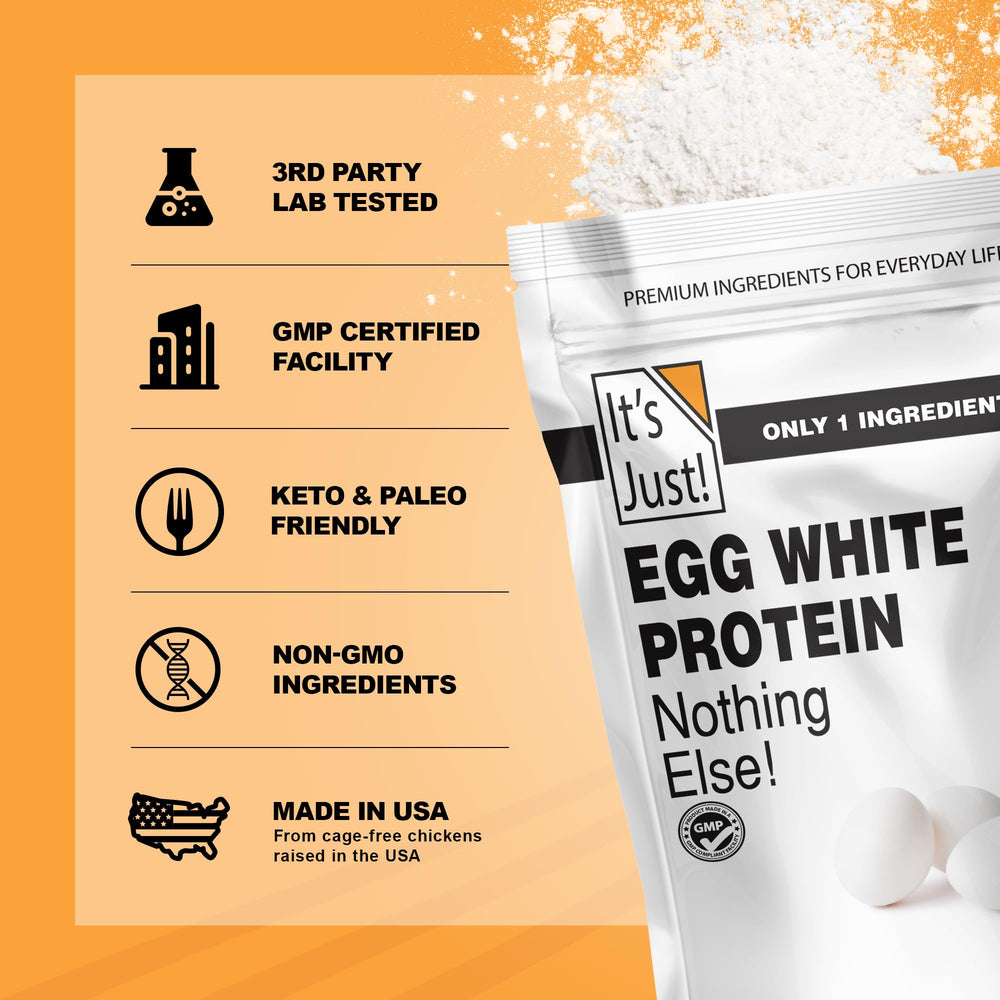 It's Just! egg white protein powder recipe creation inspires cooking ideas