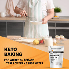 It's Just! egg white protein powder scoop for precise servings