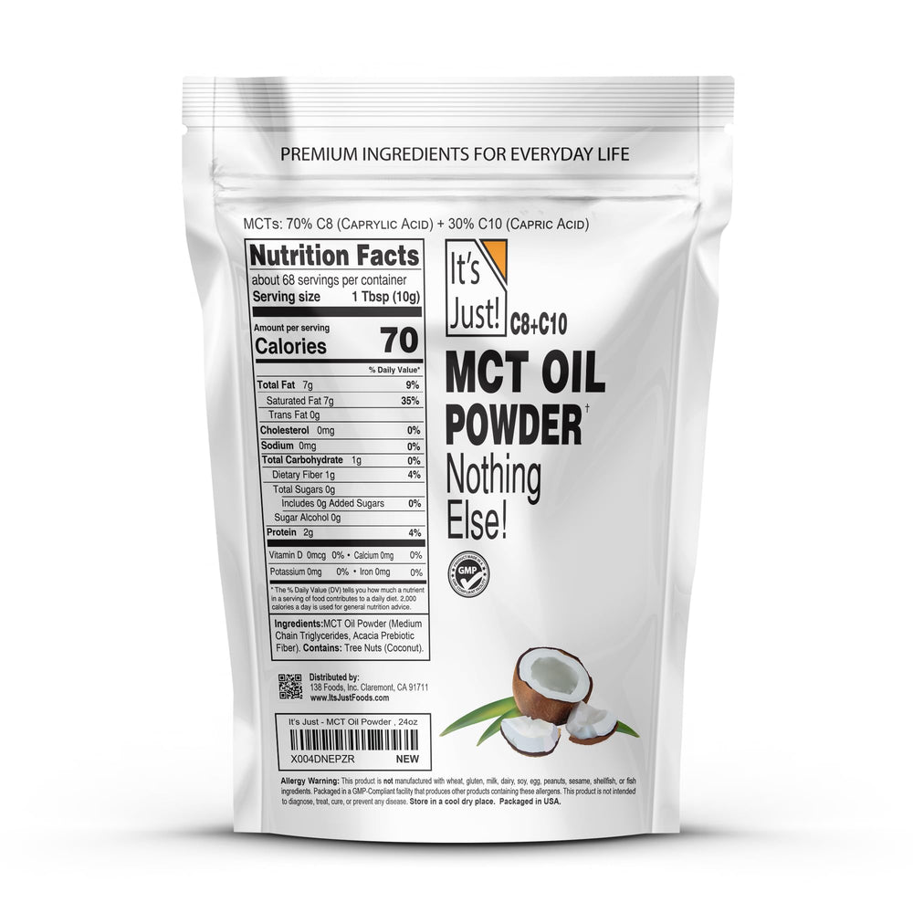 It's Just! MCT Oil Powder scoop for convenient daily use.
