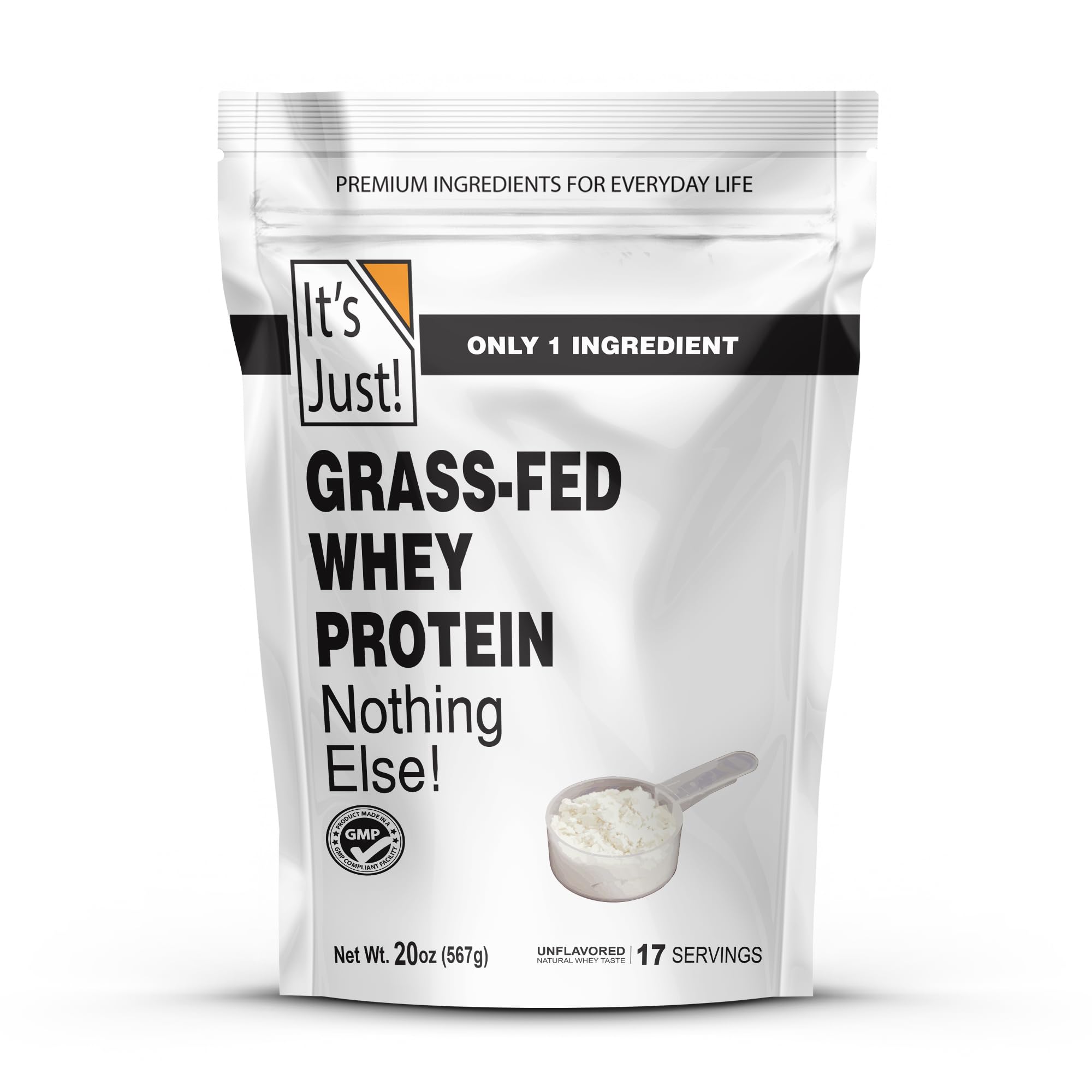 It's Just! whey concentrate unflavored bag for clean daily shakes