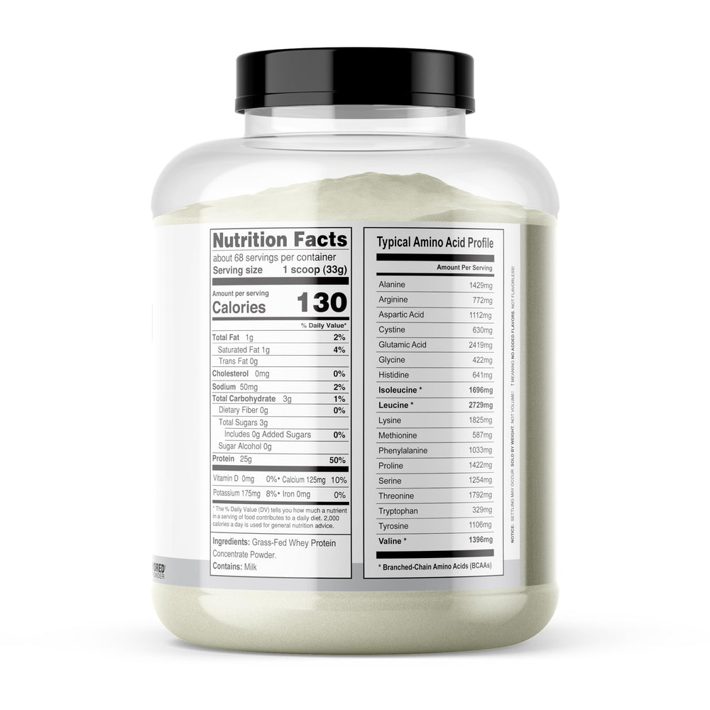 Its Just! whey protein concentrate scoop enables convenient, measured servings