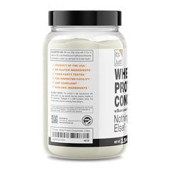 It's Just! whey protein powder scoop illustrating convenient post-workout use.