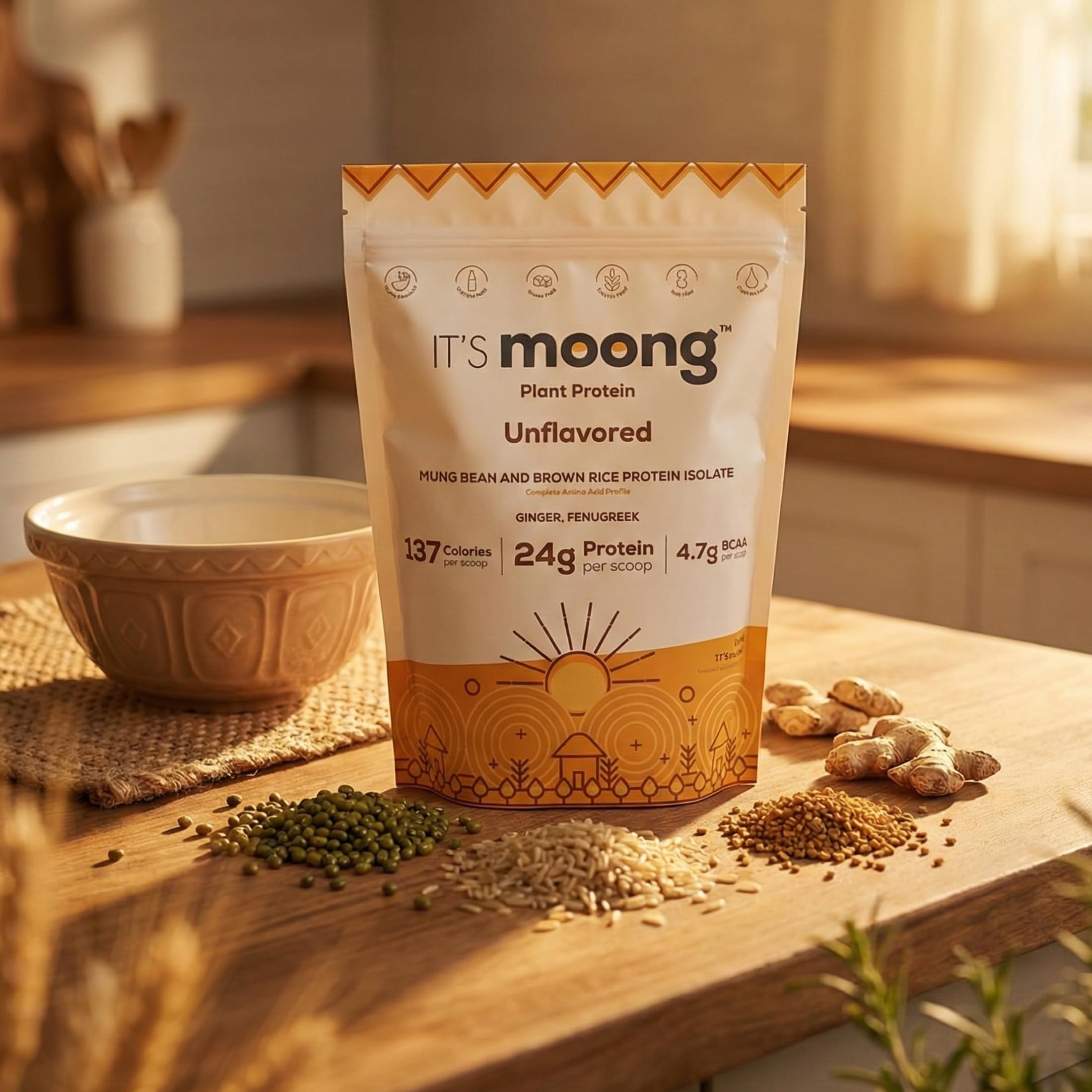 It's Moong powder used in baking for protein-enriched treats.