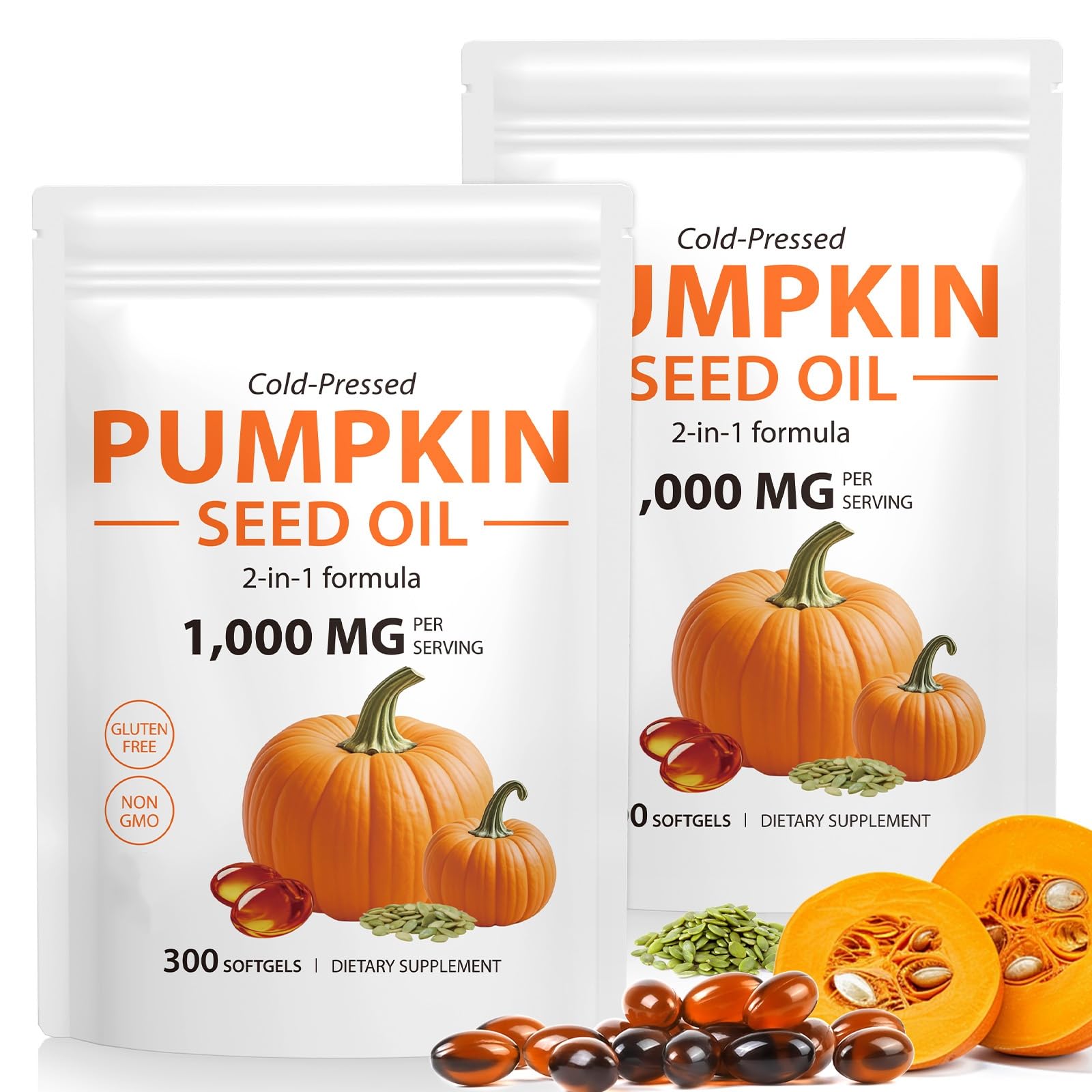 ITSDAWN pumpkin seed oil softgels bottle front for daily wellness