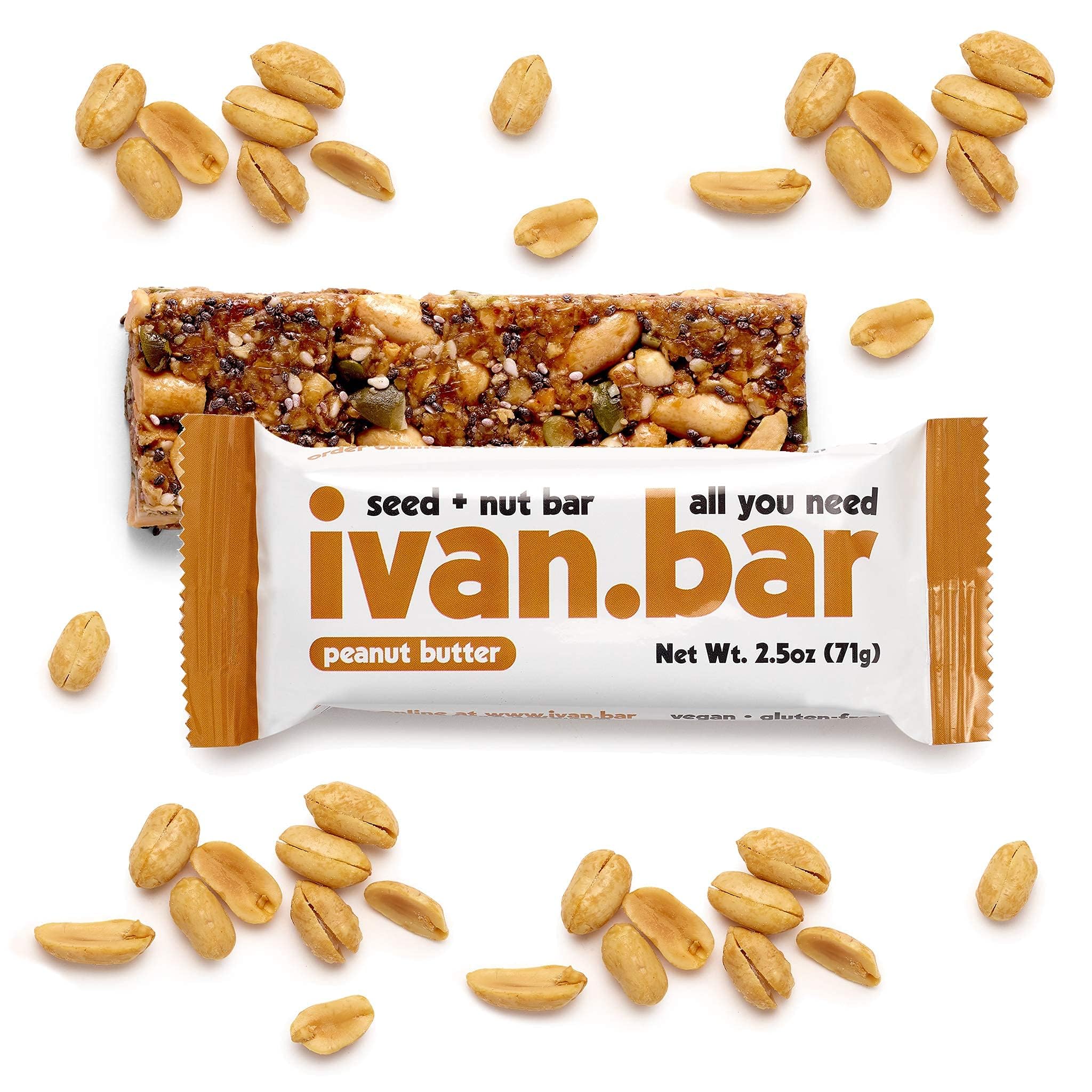 Ivan.bar Protein Packed Bar 10g protein badge highlights quick energy boost