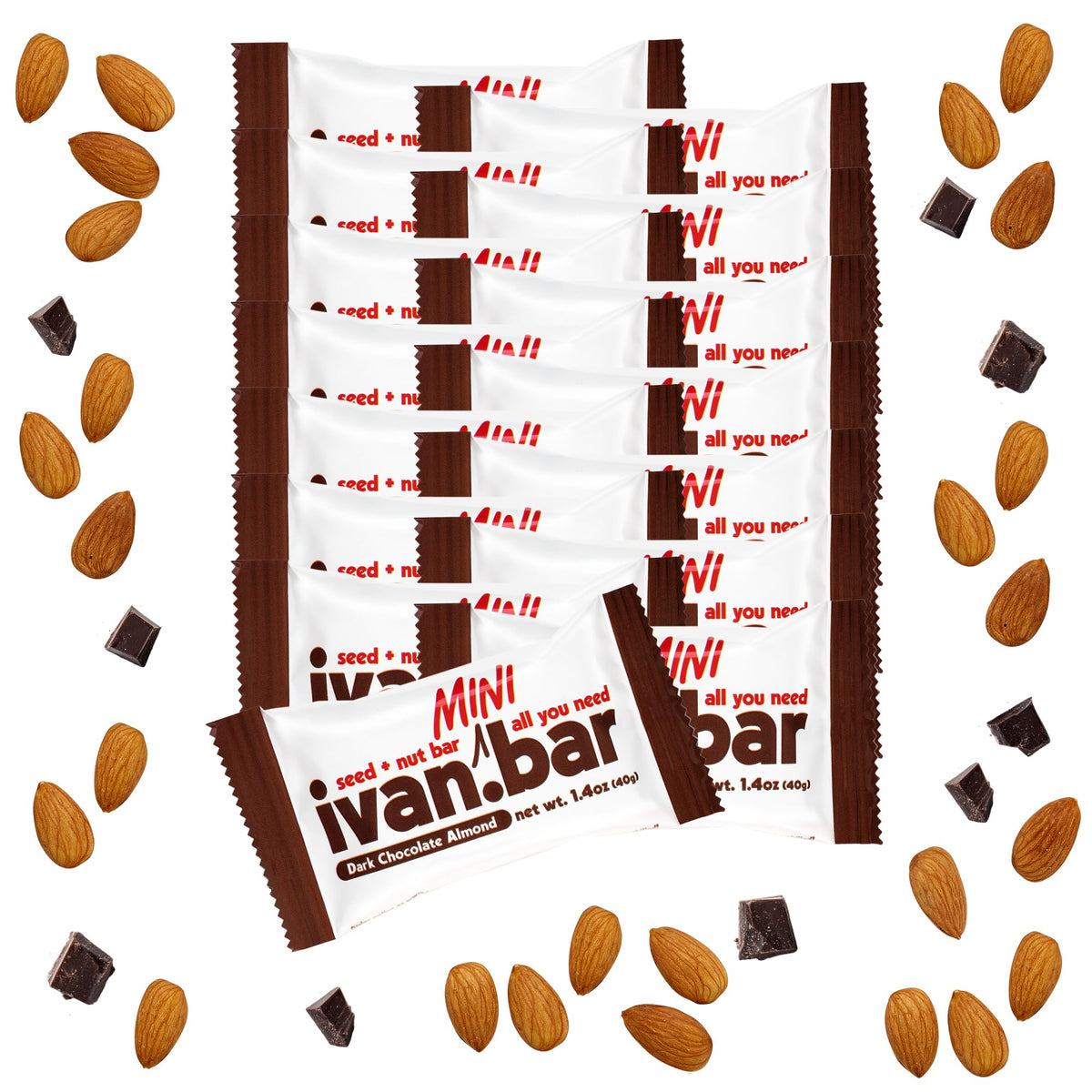 ivan.bar Protein Packed Energy Bar chocolate on-the-go vegan snack for steady energy