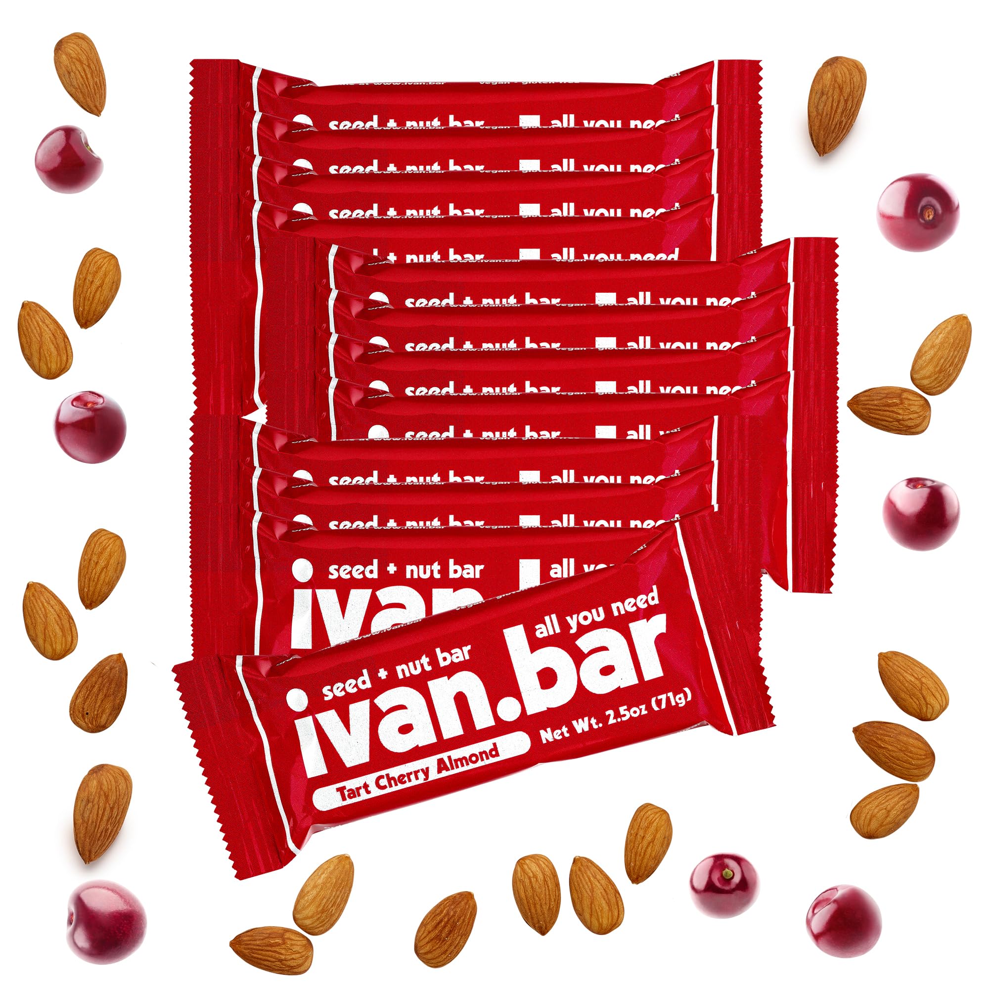 ivan.bar protein packed energy bar tart cherry on countertop for quick nourishment