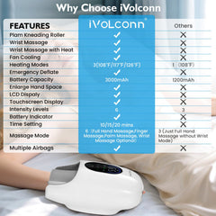 iVOLCONN travel bag included for easy storage and on-the-go relaxation