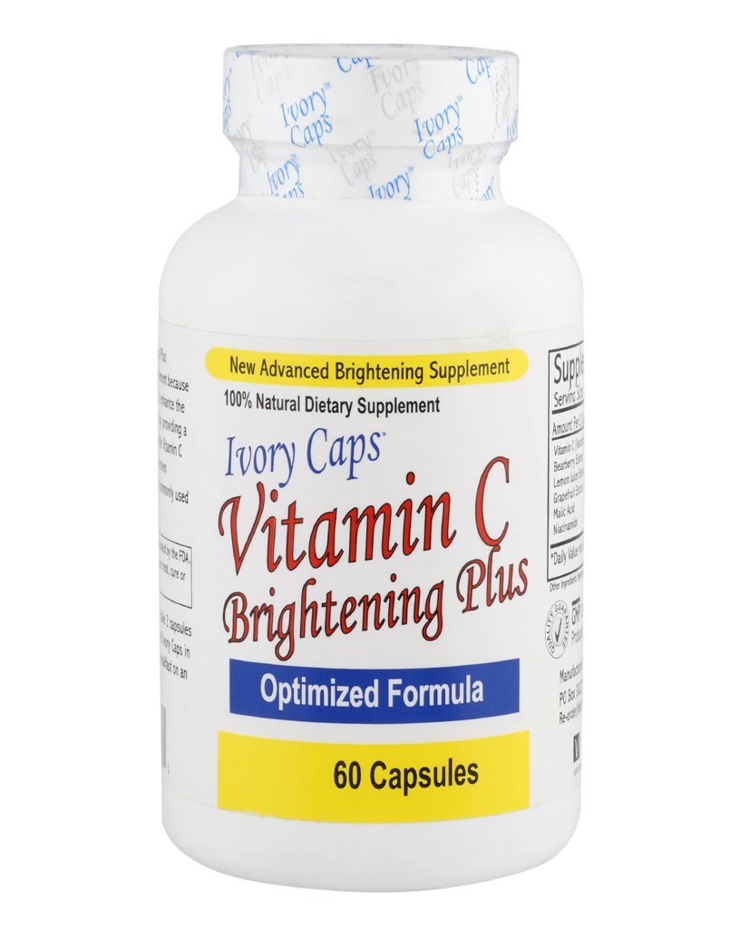 Ivory Caps Skin Regimen pairing image suggests a complementary routine for brighter-looking skin