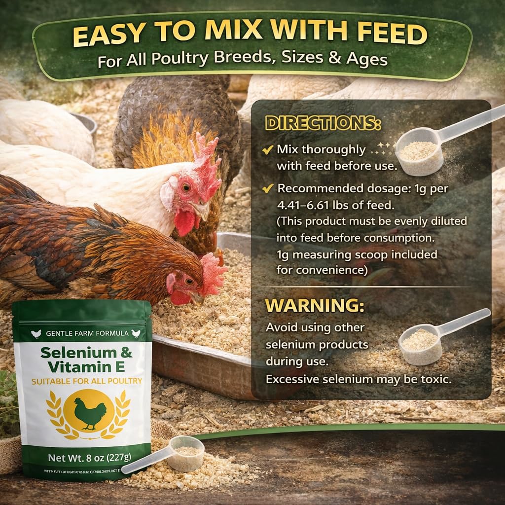 IVULTRA selenium vitamin E powder for poultry promotes seasonal wellness during molting.