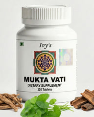 Ivy's Mukta Vati 120 tablets bottle promotes heart health naturally