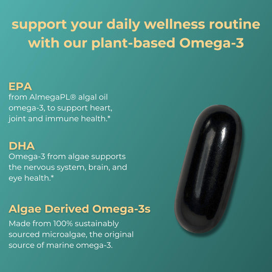 Closeup of algae-based source for sustainable Iwi Omega-3.