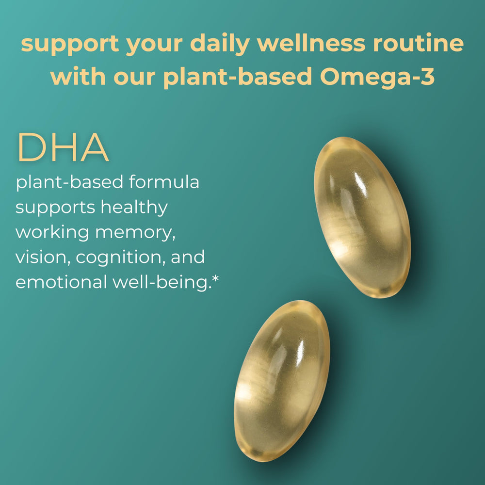 Iwi plant-based omega-3 label indicating non-GMO, kosher, vegan ingredients.