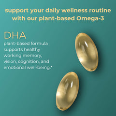 Iwi plant-based omega-3 label indicating non-GMO, kosher, vegan ingredients.