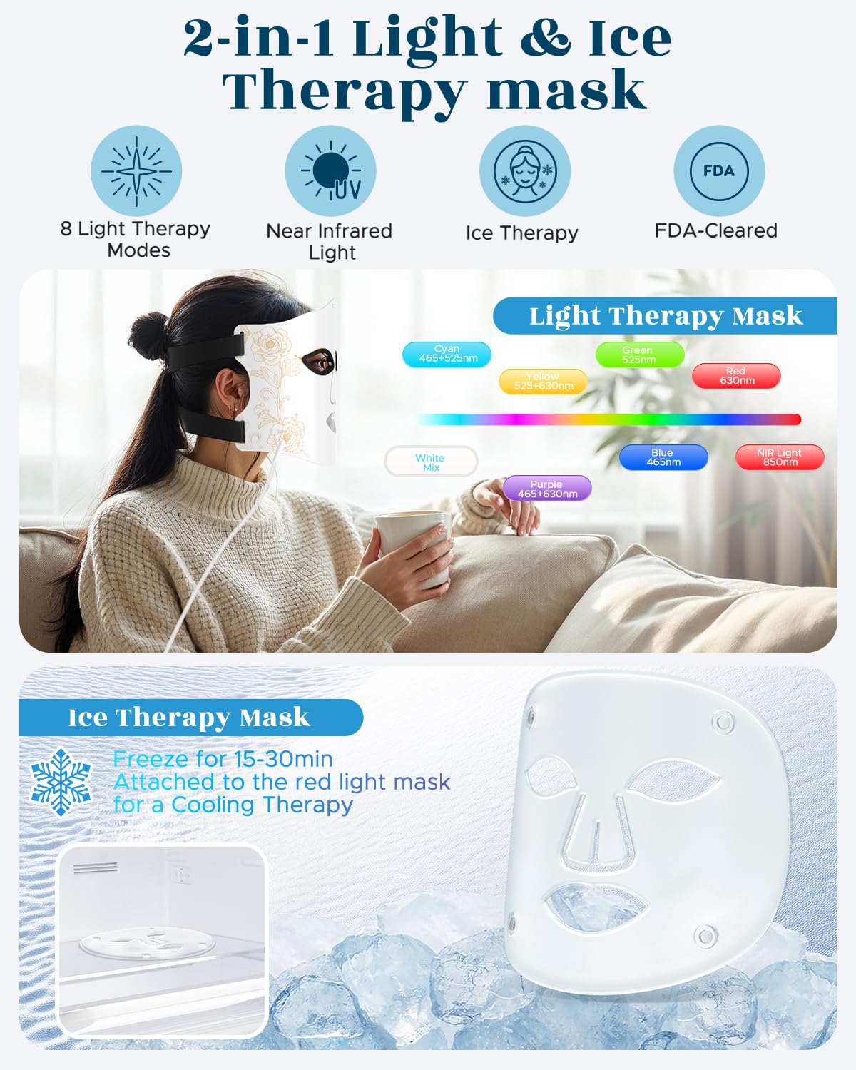 IYSOJSLUNN ice-pack feature in action cooling comfort for calm skin.