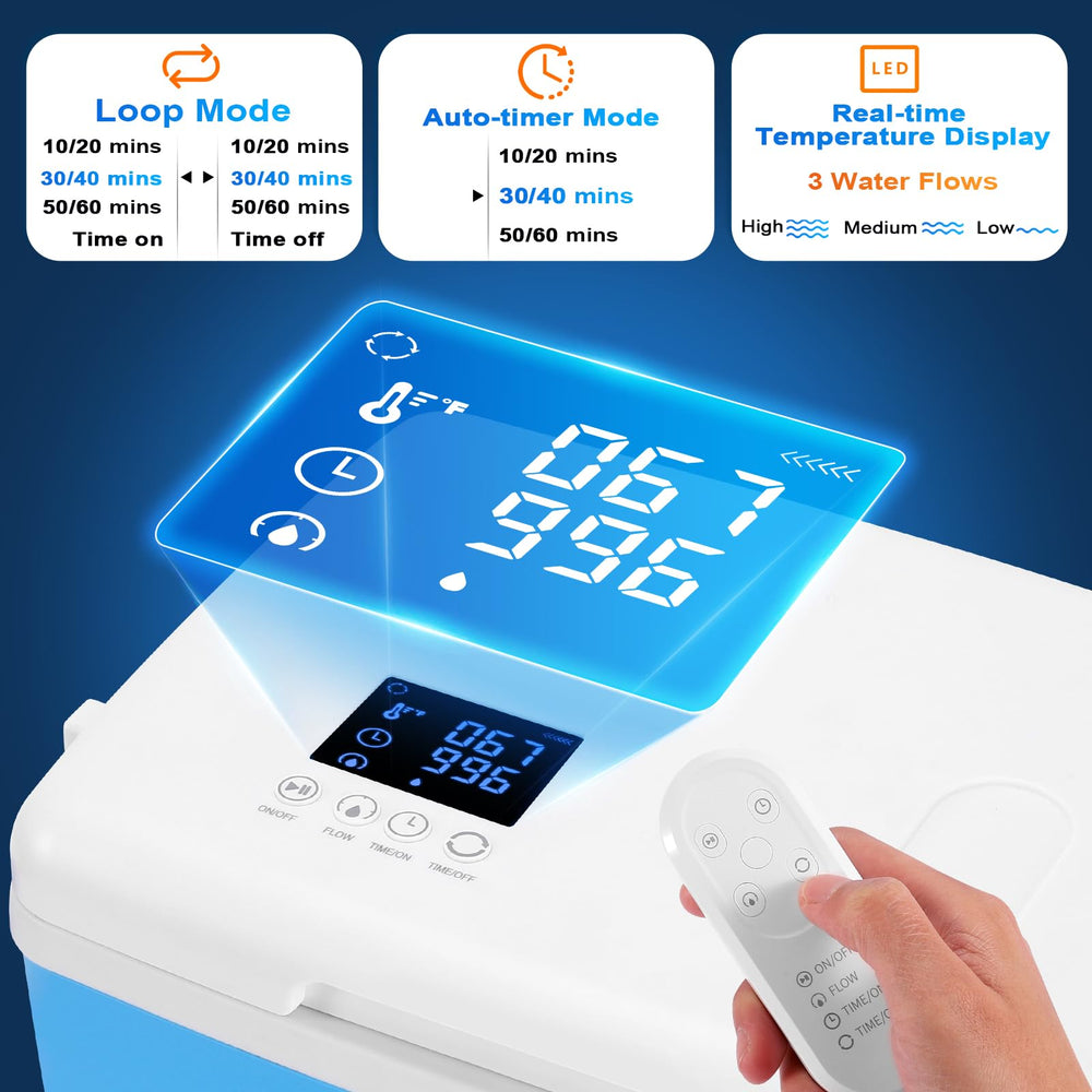 iznr nine-quart reservoir supports longer cooling sessions