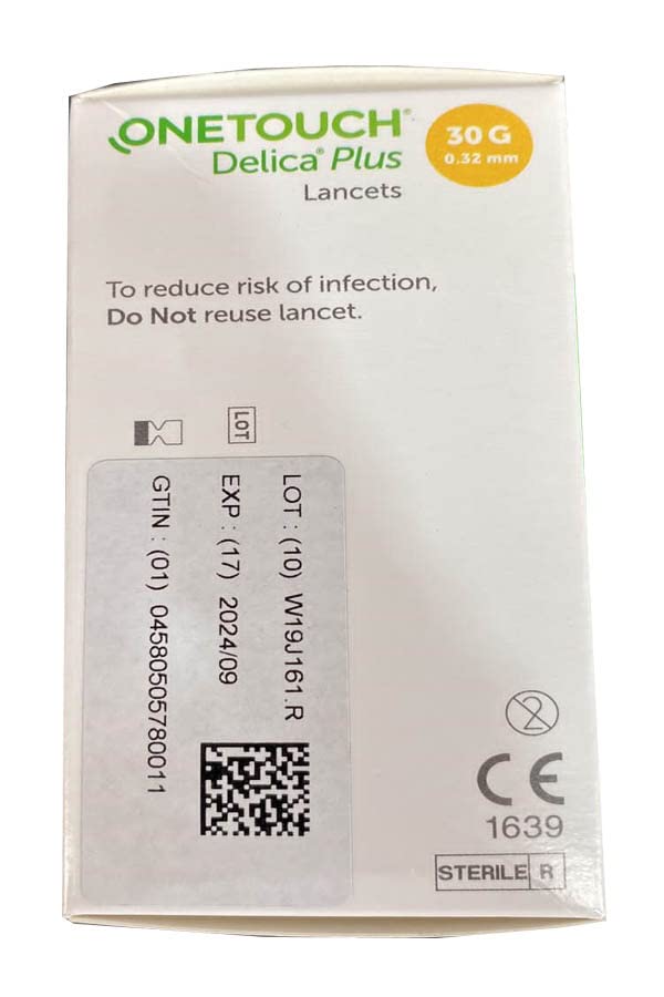 J&D Delica Plus 200-lancet sterile box for home use.