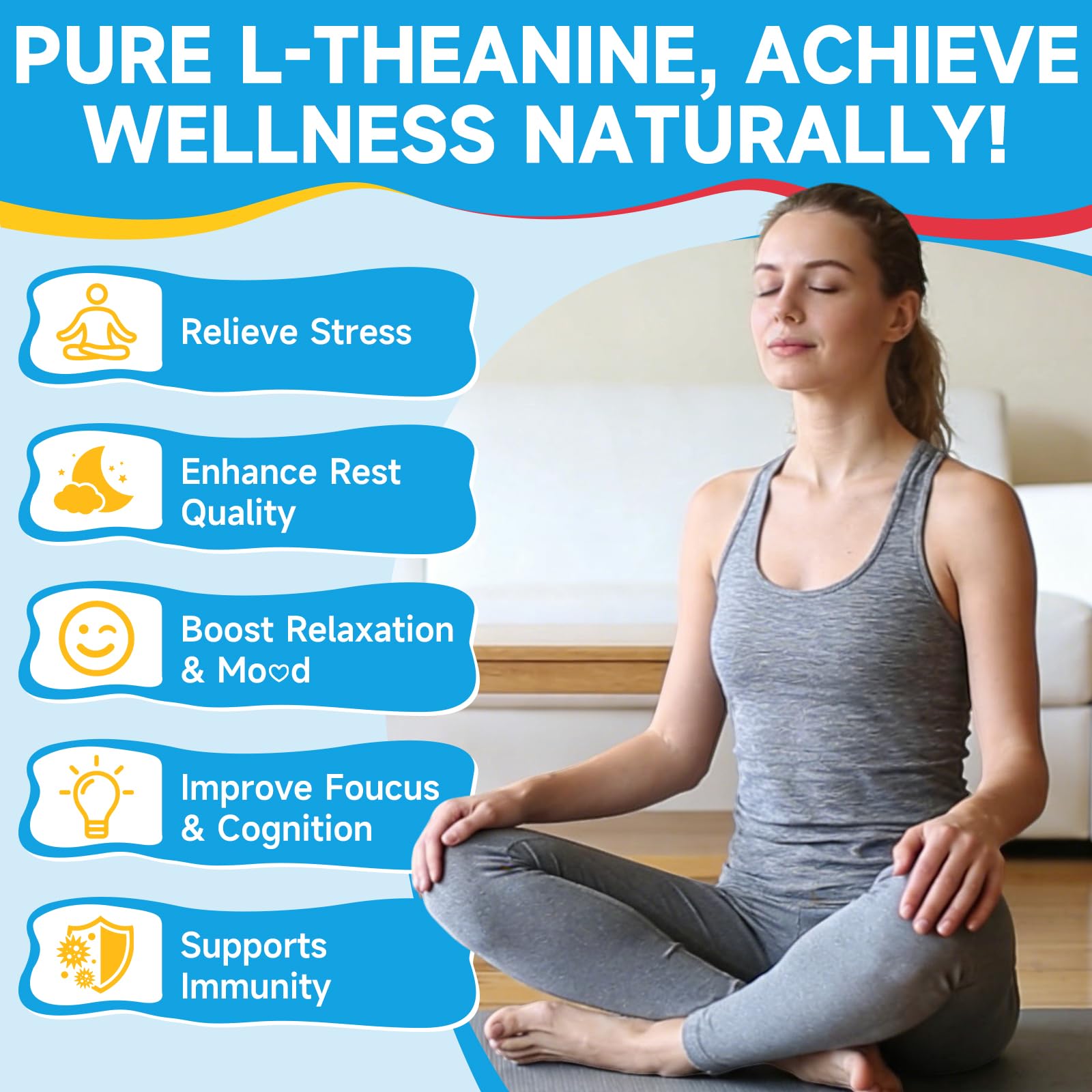 Jabsah L-Theanine Gummies display strawberry flavor and chewable texture.