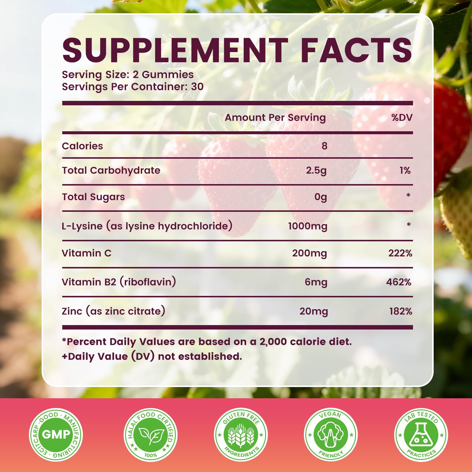 Label highlights 1000 mg per serving and vegan formula for Jabsah gummies.