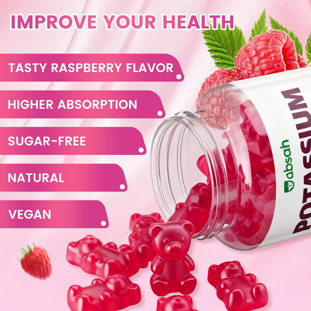 Jabsah potassium citrate gummies pack shot shows a full 120-count bottle.