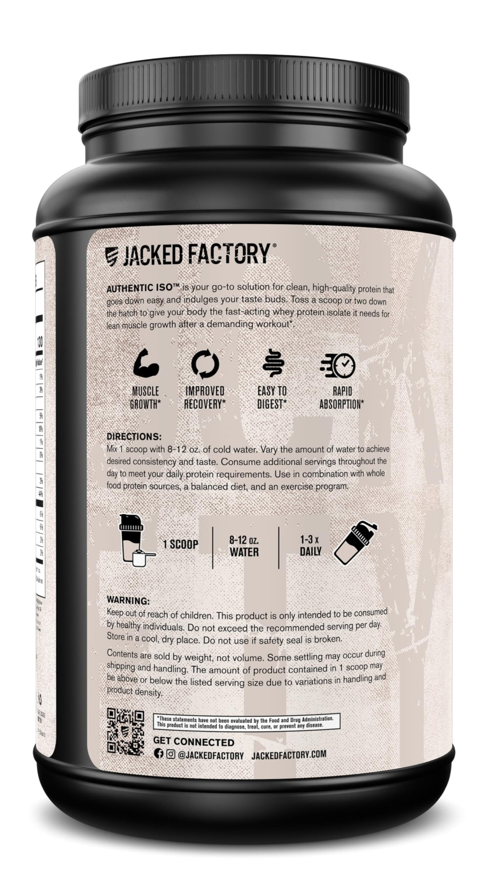 Kitchen setup with Authentic ISO canister for daily protein routines