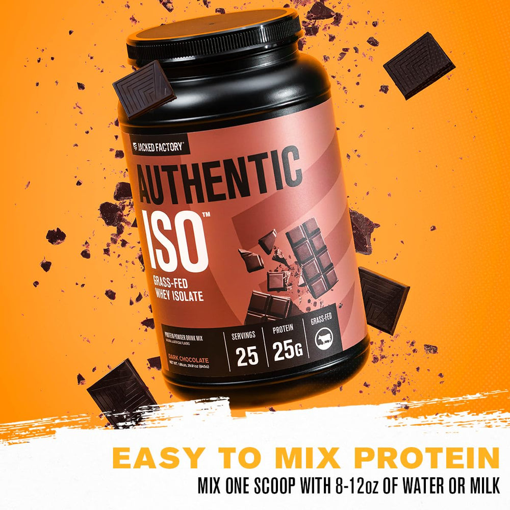 Jacked Factory Authentic ISO powder falling into shaker demonstrates smooth mixing