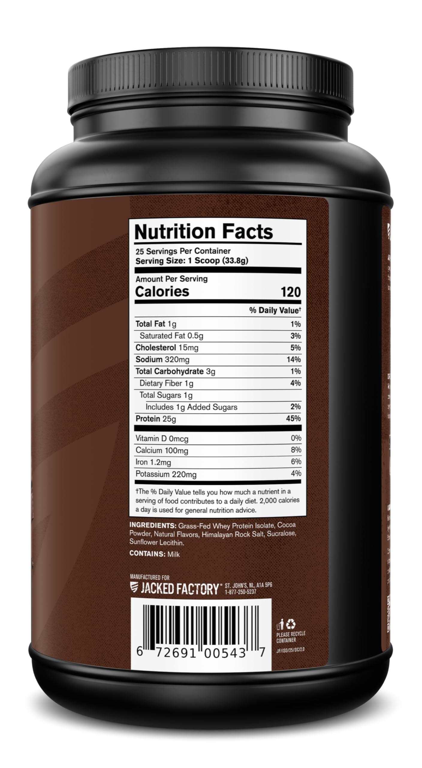 Jacked Factory Authentic ISO grass-fed cows visual reinforces natural sourcing