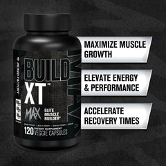 Jacked Factory Build-XT Max scoop demonstrating precise dose for workouts.
