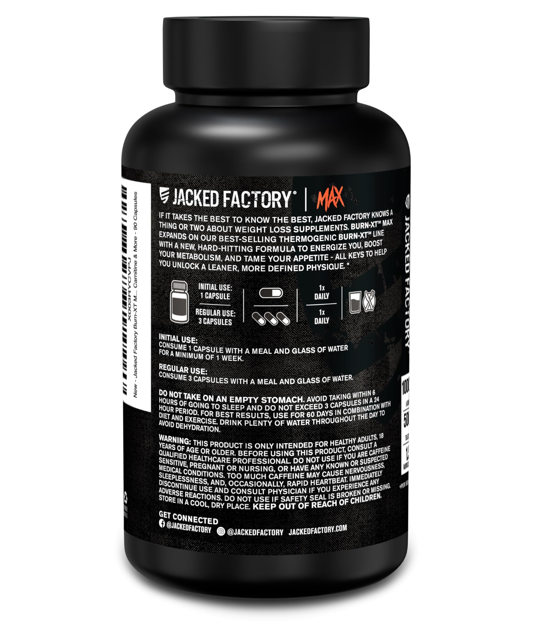 Jacked Factory Burn-XT Max energy and focus visuals in lifestyle setting