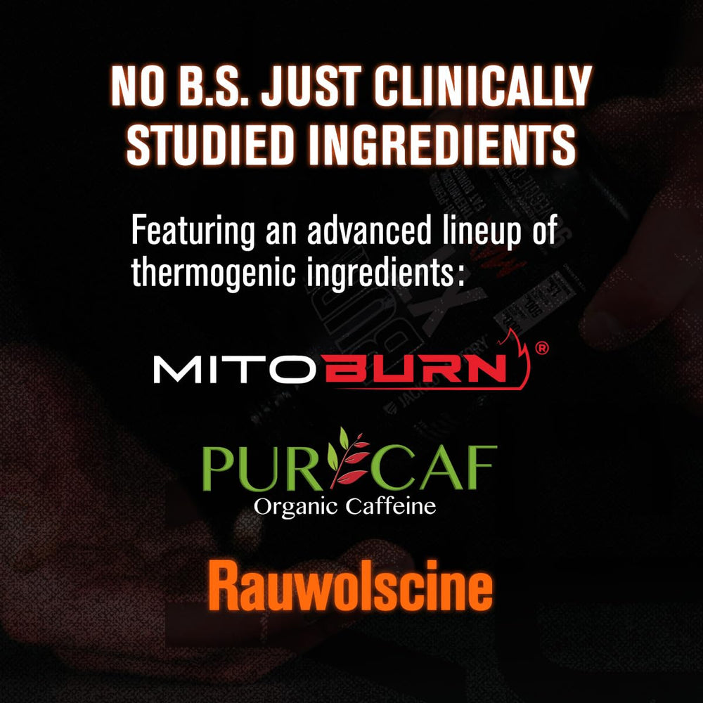 Jacked Factory Burn-XT Max ingredients graphic highlighting green tea and L-carnitine