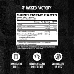 Scoop ready for daily dosing with Jacked Factory Creatine HCL HMB capsules