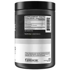Jacked Factory unflavored Creatine Peptides powder blends smoothly in beverages.