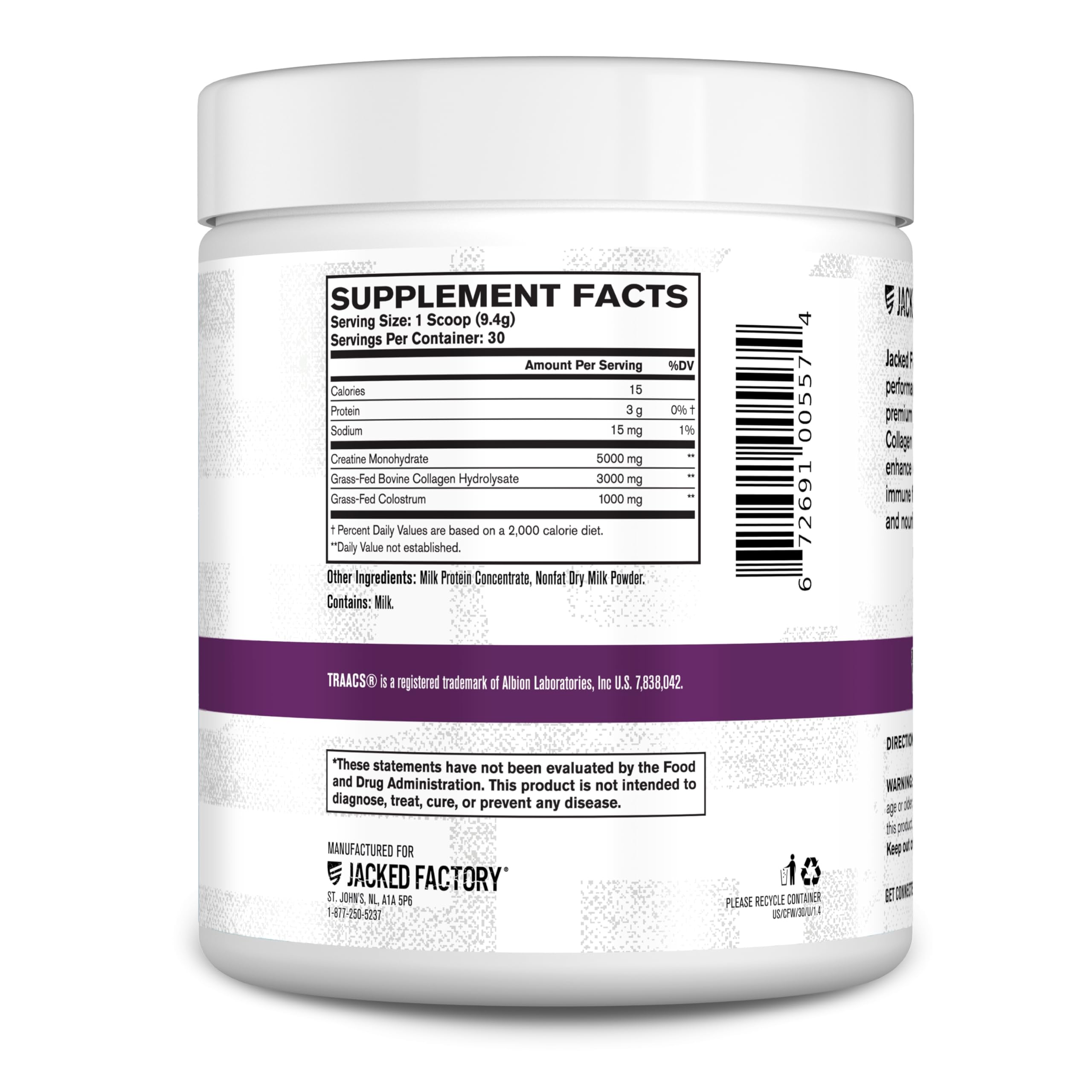 Jacked Factory Creatine for Women dissolving in water for easy mixing
