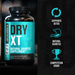 Jacked Factory Dry-XT horsetail herb image signals traditional diuretic power