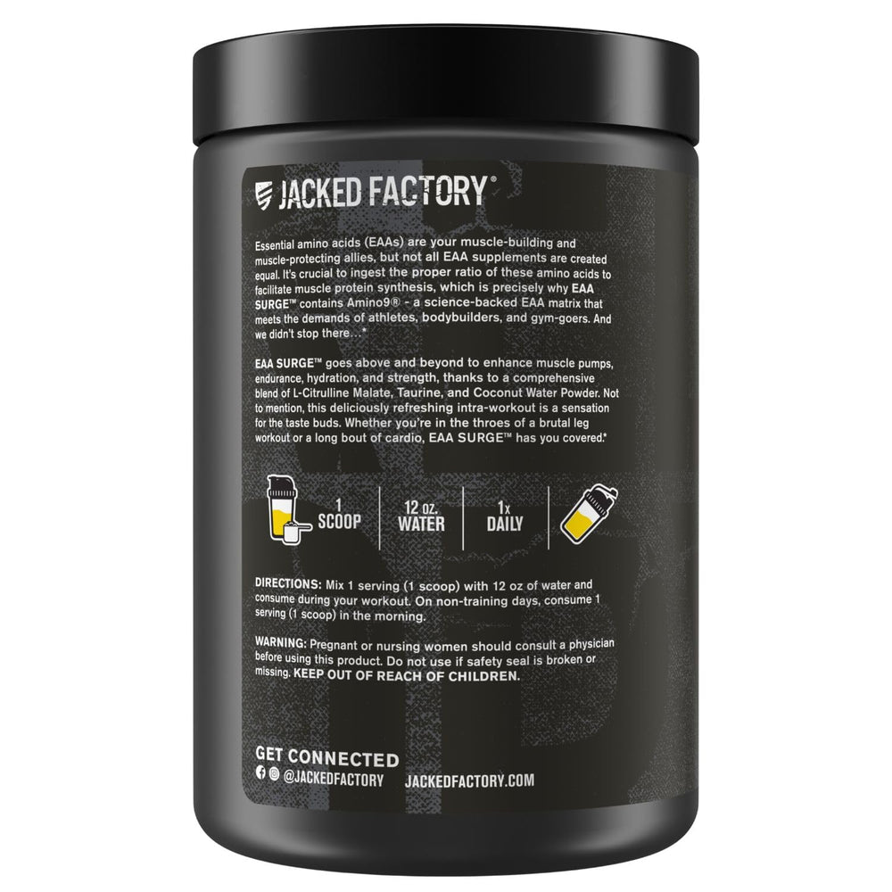 Scoop pouring into glass demonstrates quick, tasty intra workout mix