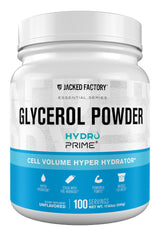 Jacked Factory Glycerol Pump Powder bottle for hydration and pump support.